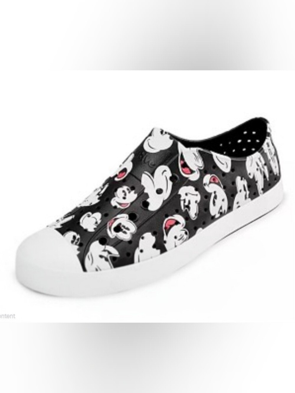 NATIVE X DISNEY JEFFERSON MICKEY MOUSE SLIP - ON SHOES  SZ W 9. M 7. UNISEX....